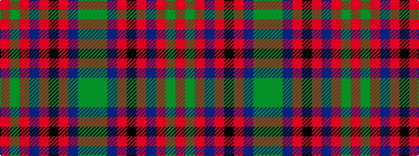 idealised woven sample of pattern GGBRKRBRGR