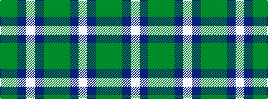 idealised woven sample of pattern GGBWBGG