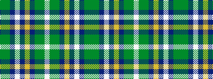 idealised woven sample of pattern GGBWBYBGGW