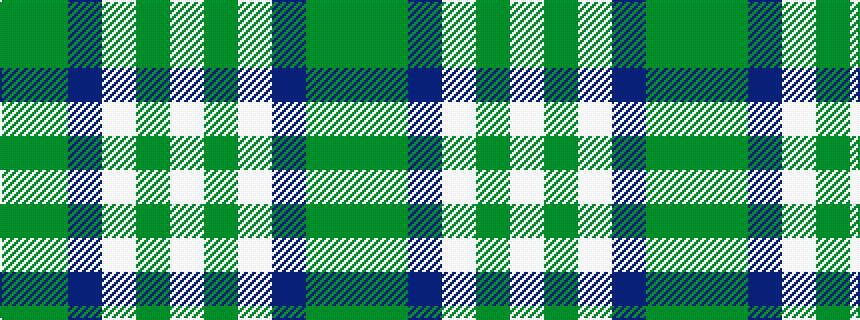 idealised woven sample of pattern GGBWGW