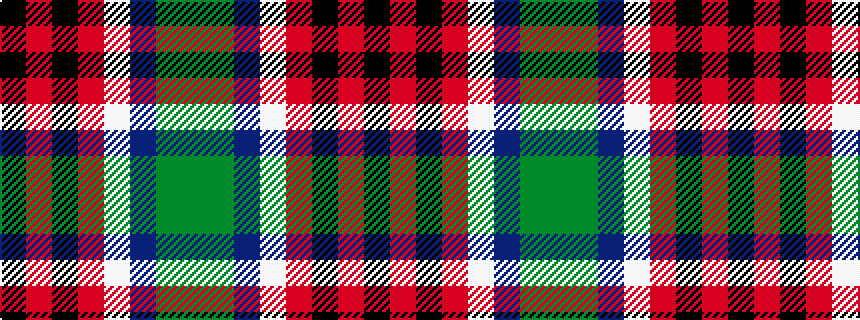 idealised woven sample of pattern GGBWRKRK