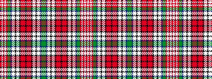 idealised woven sample of pattern GGBWWKWWKRRRKRRRKWWKWWBGGRWRWR