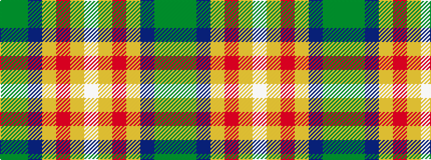 idealised woven sample of pattern GGBYRYW