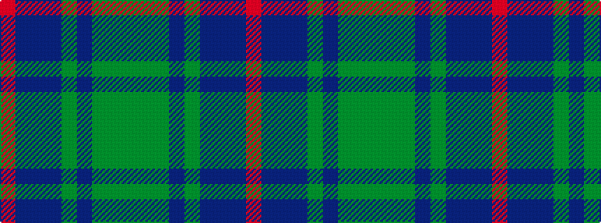 idealised woven sample of pattern GGGBGBBBR