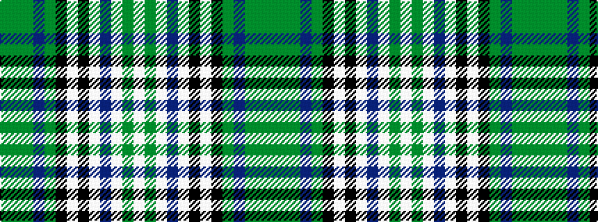 idealised woven sample of pattern GGGBGKWKWBWGW