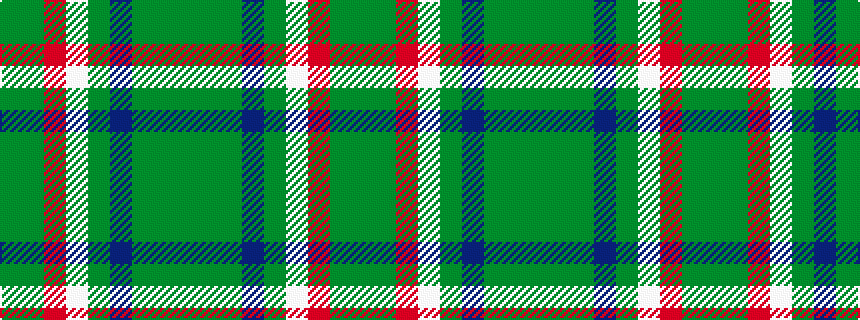 idealised woven sample of pattern GGGBGWRGG