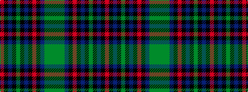 idealised woven sample of pattern GGGBKRKBKGKBKR