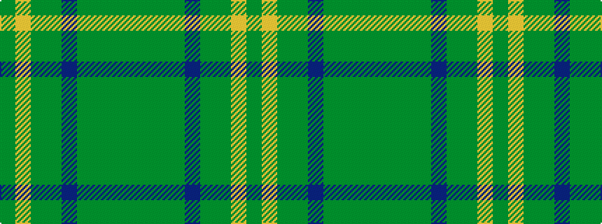 idealised woven sample of pattern GGGGBGGYG