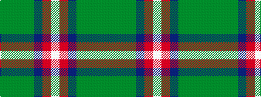 idealised woven sample of pattern GGGGBRW