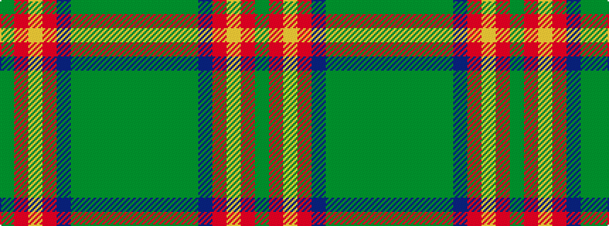 idealised woven sample of pattern GGGGGBRYRG