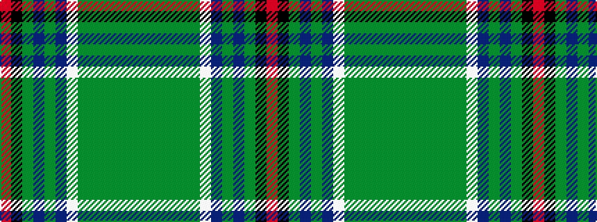 idealised woven sample of pattern GGGGGGWBGBGKR