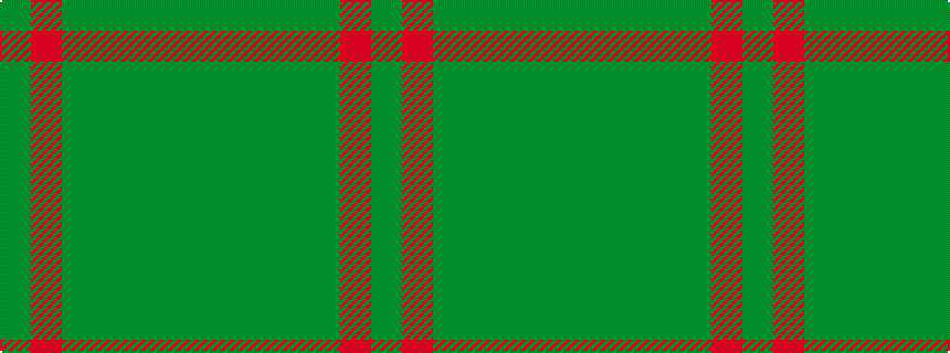 idealised woven sample of pattern GGGGGRG