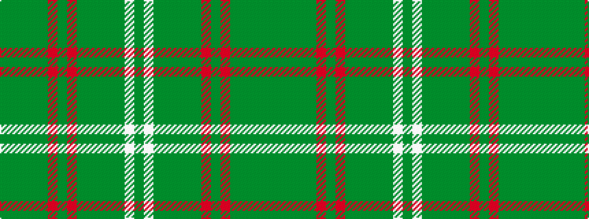 idealised woven sample of pattern GGGGGRGRGGGGGWG