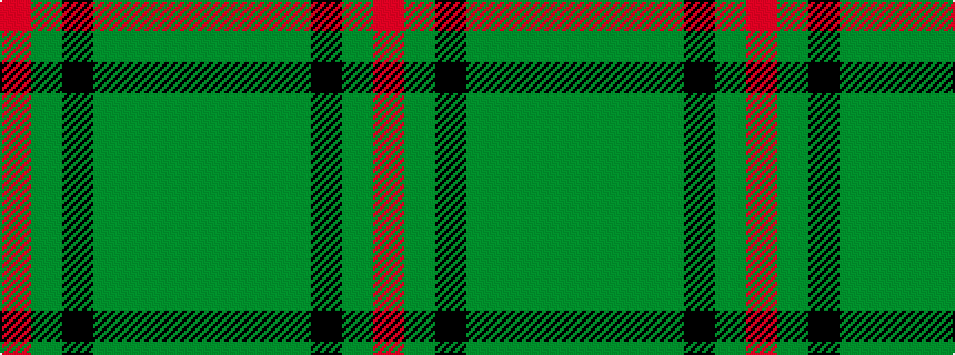 idealised woven sample of pattern GGGGKGR