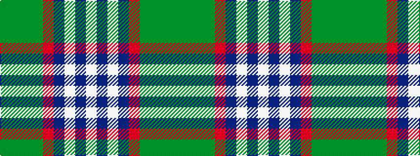 idealised woven sample of pattern GGGGRBWBW