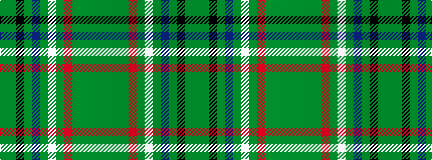 idealised woven sample of pattern GGGGRGWGBGKGG