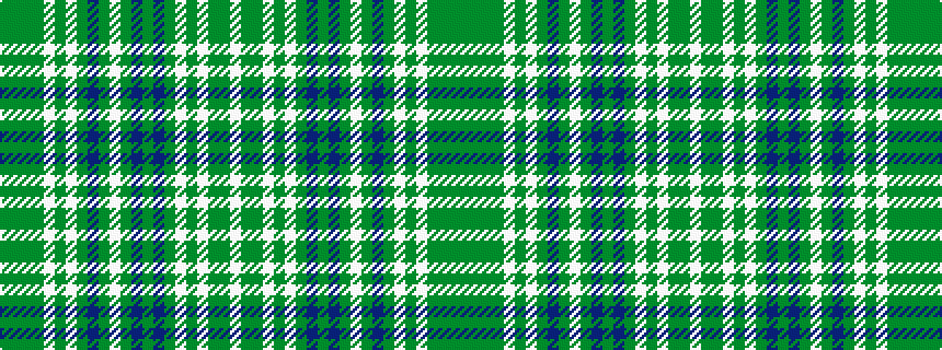 idealised woven sample of pattern GGGGWGWGBGWGBGBGWGWGGW
