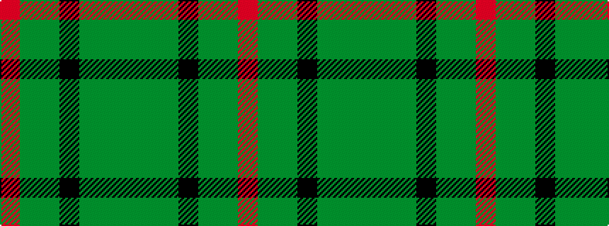 idealised woven sample of pattern GGGKGGR