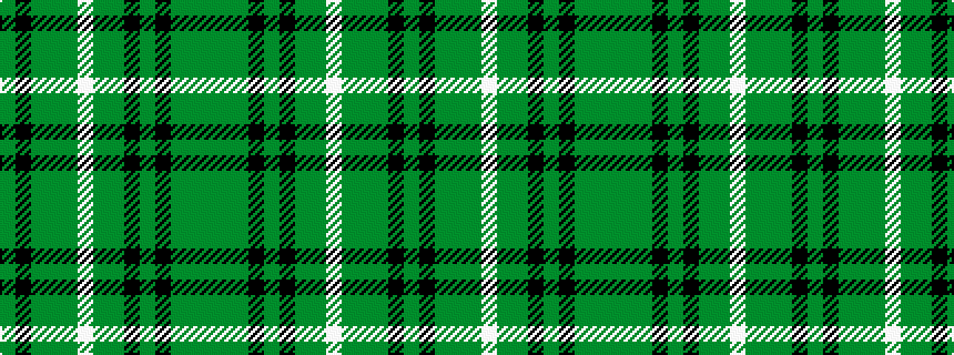 idealised woven sample of pattern GGGKGKGGWGGGKG