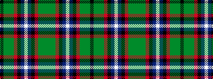 idealised woven sample of pattern GGGRKBWBKRGGGK