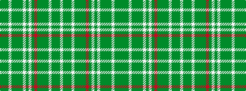 idealised woven sample of pattern GGGWGGGGWGWGRGGGGWGGGW