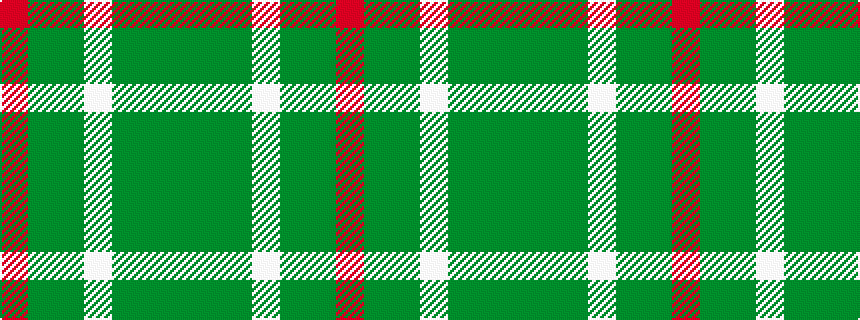 idealised woven sample of pattern GGGWGGR