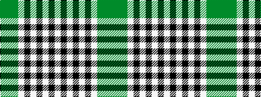idealised woven sample of pattern GGGWKWKWKW