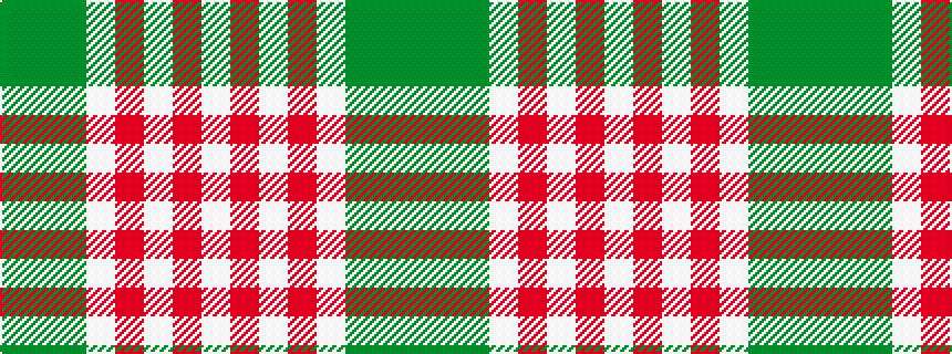 idealised woven sample of pattern GGGWRWRW