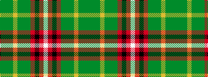 idealised woven sample of pattern GGGYGGGRKRW