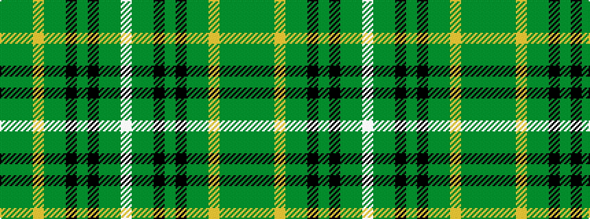 idealised woven sample of pattern GGGYGGKGKGGW