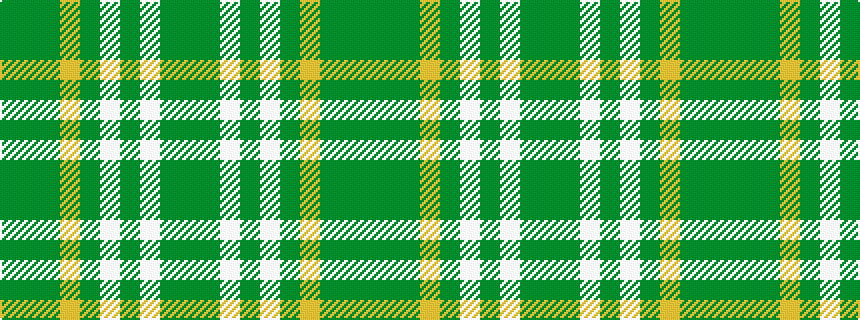 idealised woven sample of pattern GGGYGWGWGG