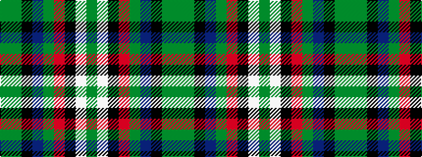 idealised woven sample of pattern GGKBGRKWG