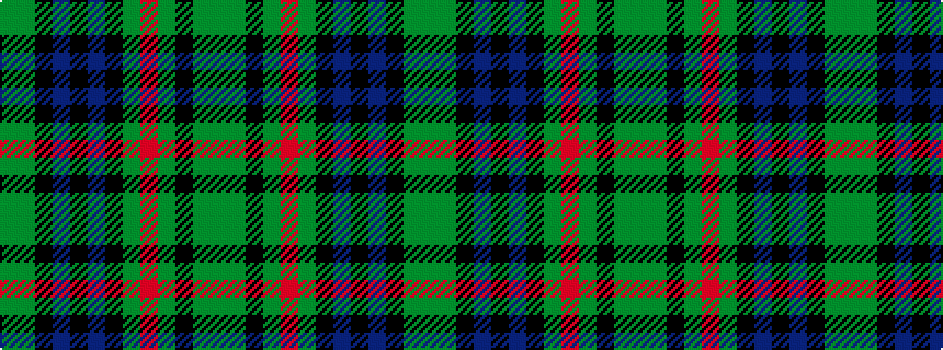 idealised woven sample of pattern GGKBKBKGRGKGG