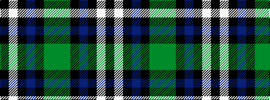 idealised woven sample of pattern GGKBKWK