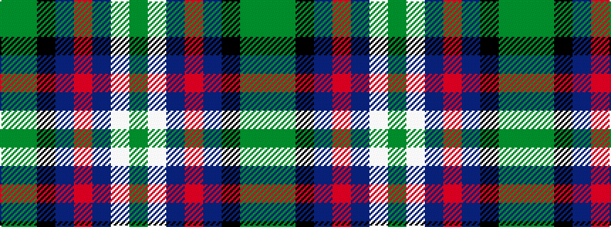 idealised woven sample of pattern GGKBRBWG