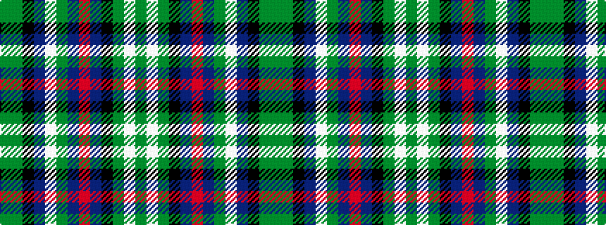 idealised woven sample of pattern GGKBWGBRBKGWG