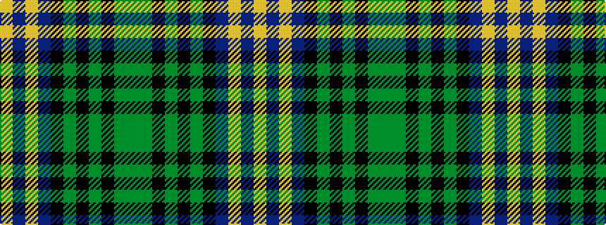 idealised woven sample of pattern GGKGKGKBYBY