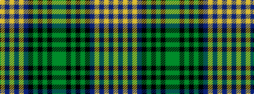 idealised woven sample of pattern GGKGKGKBYBYBY