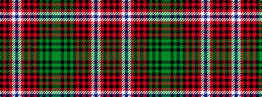 idealised woven sample of pattern GGKGKGKRKRKRWBWRKRK
