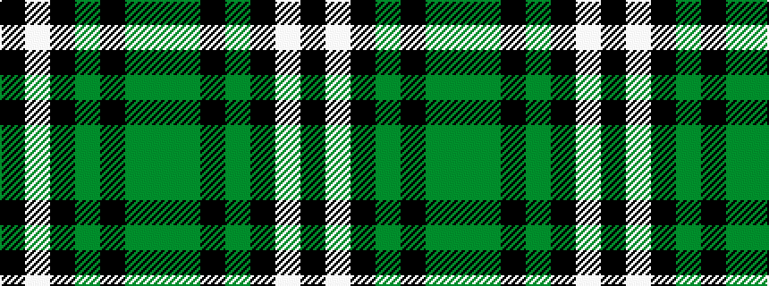 idealised woven sample of pattern GGKGKWK