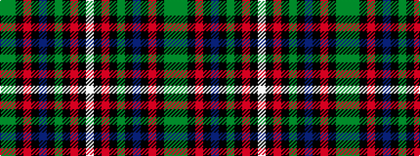 idealised woven sample of pattern GGKRKBKGKRKW