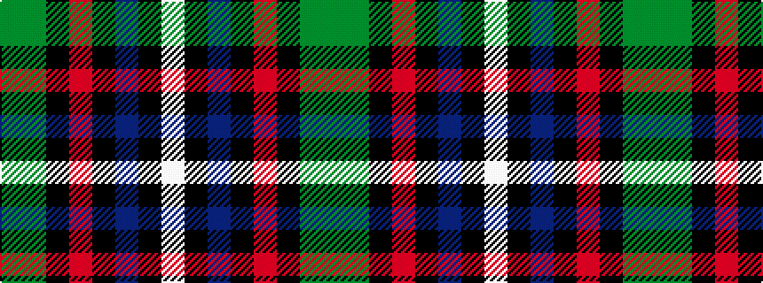 idealised woven sample of pattern GGKRKBKW