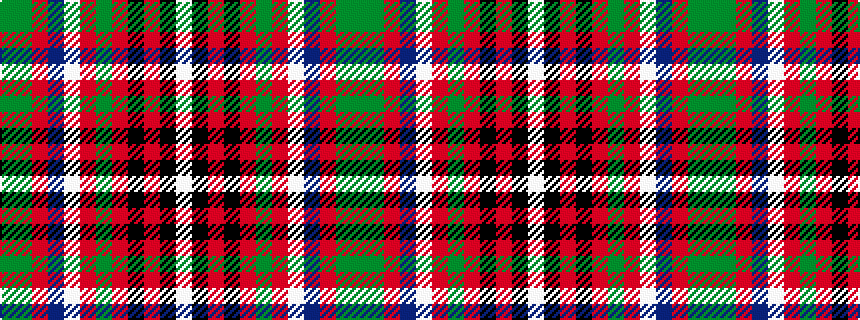 idealised woven sample of pattern GGRBWRGRKRKW