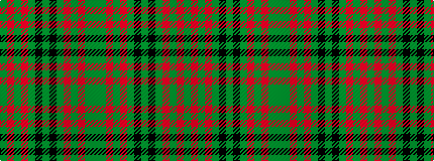 idealised woven sample of pattern GGRGRGKGKGRGRG