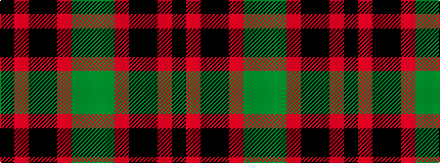 idealised woven sample of pattern GGRKKRK