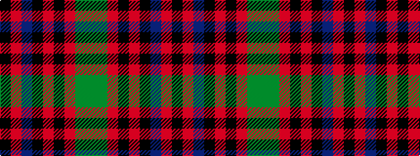 idealised woven sample of pattern GGRKRKBRK
