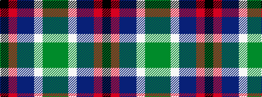 idealised woven sample of pattern GGWBBRK