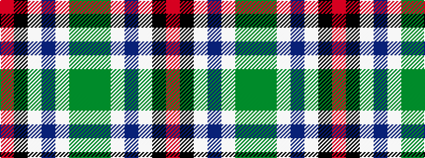 idealised woven sample of pattern GGWBWKR
