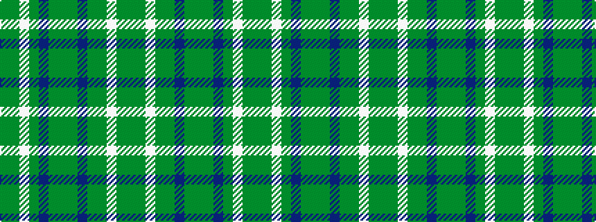 idealised woven sample of pattern GGWGBGGGBGGWGG