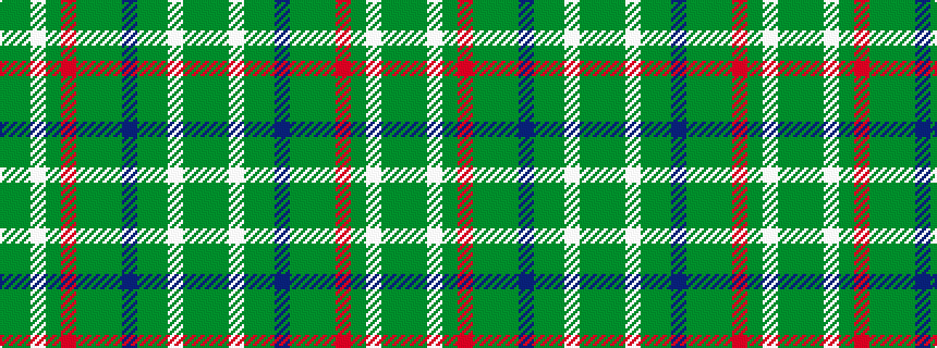 idealised woven sample of pattern GGWGGBGGGRGWGG